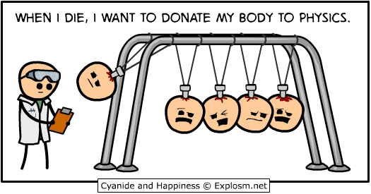 donate to physics - cyanide and happiness - explosm.net